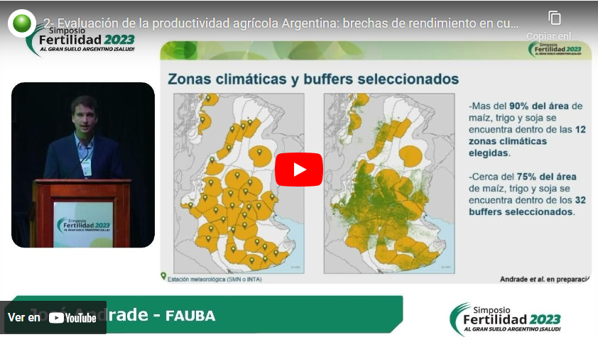 Evaluación de la productividad agrícola Argentina: brechas de rendimiento en cultivos extensivos
